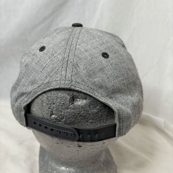 Cummins Flat Bill Otto Embroidered Baseball Cap Hat Navy Gray Trucker - Picture 4 of 10